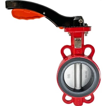 Затвор дисковый поворотный REON Ду100 Ру16 EPDM RSV84RED корпус - чугун, диск - нержавеющая сталь, рукоятка в Твери