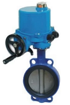 Затвор дисковый поворотный ABRA Ду50 Ру16 BUV-VF863D, межфланцевый, корпус - чугун, диск - нержавеющая сталь, с электроприводом, NBR в Твери