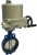 Затвор дисковый поворотный ABRA Ду125 Ру16 BUV-VF826D, межфланцевый, корпус - чугун, диск - чугун, с электроприводом, EPDM в Твери