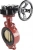 Затвор дисковый поворотный ABRA Ду80 Ру16 BUV-VF843D, межфланцевый, корпус - чугун, диск - бронза, редуктор, NBR в Твери