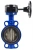 Затвор дисковый поворотный ABRA Ду450 Ру16 BUV-VF826D, межфланцевый, корпус - чугун, диск - чугун, редуктор, EPDM в Твери